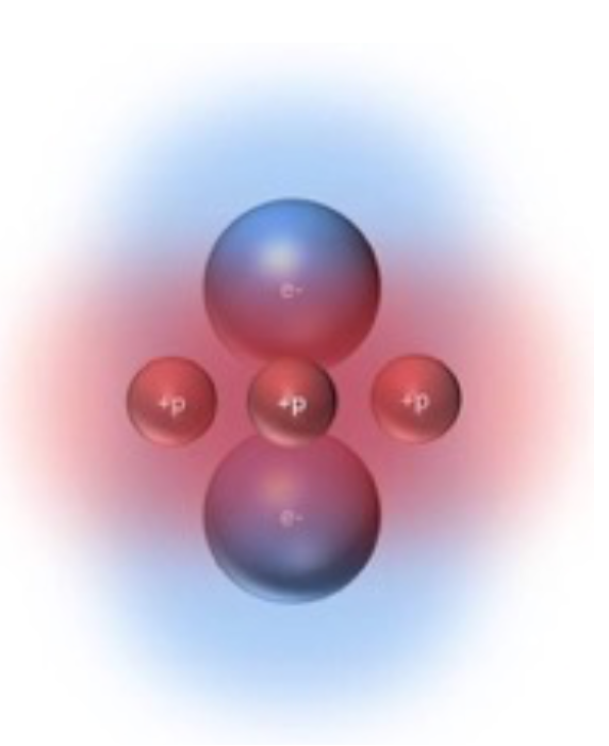 Représentation de la structure moléculaire du tritium